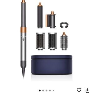 Dyson Silver and Copper Hair Styling Kit with Blue Case
